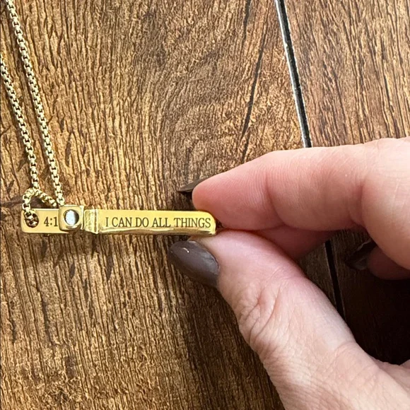 I can do all things Cross Necklace - Picture 3 of 4